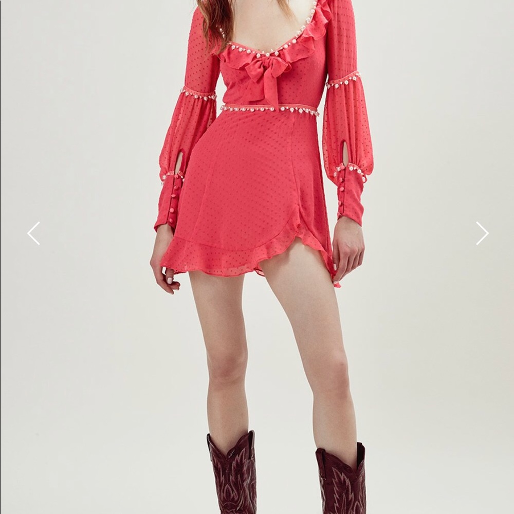 for love and lemon pearl marquee mini dress